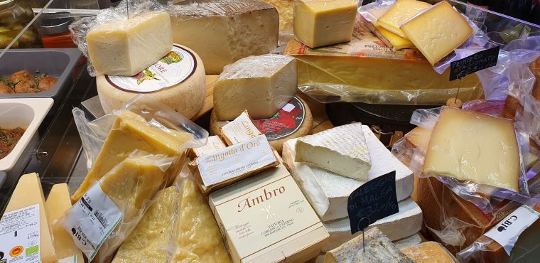 Tuscan Cheeses at Sant'Ambrogio Market